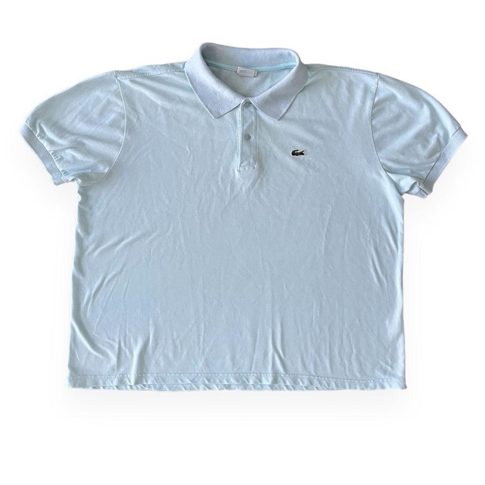 Lacoste 3XL The Original Pique Cotton Collared Polo Light Blue 100% Cotton